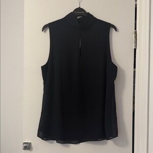 Iris Setlakwe Sleeveless Mock Neck Black Blouse